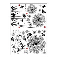 2 hojas de calcomanías de pared mariposa para decoración del hogar niñas habitación