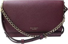 Bolso Bandolera Kate Spade New York Cameron Convertible Mujer Saffiano Borgoña