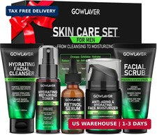 Regalos para hombres, cuidado de la piel para hombres, rutina de cuidado facial hidratante e hidratante para M