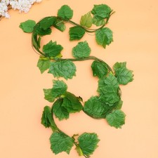 12 piezas enredaderas verdes para guirnaldas de dormitorio decoración del hogar hoja de nido de mascotas