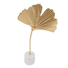 Adorno de hierro simple para el hogar delicada decoración de escritorio con base de madera 1 pieza
