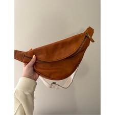 NUEVO Bolso Bandolera Andar the Tatum Elegante Cuero - Marrón Coñac