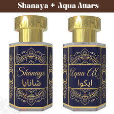 Combo Shanaya & Aqua Attar | Fragancia floral y fresca de larga duración Attar 6 ml