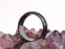 Anillo hematita piedra preciosa anillo de dedo anillo de piedras preciosas tamaño 52 - 67
