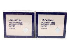 2 x Avon Anew Platinum Lift & Tighten crema de día FPS 20 con protinol 50 ml