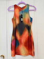 Moda Nova Miami Mini Vestido Bodycon Multicolor Para Mujer Pequeño Nuevo Con Etiquetas