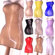 Bodycon Mujer Vestido Encaje Transparente y Brillo Acabado para Parte
