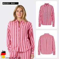 Noisy May Camiseta Mujer Diseño de Moda Look Estilizado Motivos de Rayas
