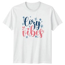 Acogedora camiseta para mujer Vibes cómoda moda regalo de cumpleaños para ella