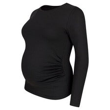 Camiseta de maternidad manga larga M.M.C. Embarazo Algodón Casual Liso