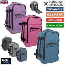 Mochila de viaje RYANAIR 40x20x25 cm EASYJET para llevar debajo del asiento cabina