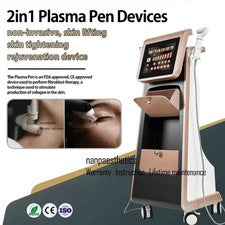 Máquina de pluma de plasma de fibroblastos 2 en 1 microcorriente R-F cuidado facial de la piel estiramiento facial