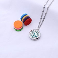 Perfume Locket Aromatherapy Diffuser Necklace Essential Oil Fragrance