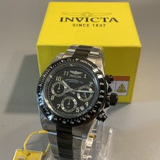 Reloj Hombre Invicta Speedway Cronógrafo Esfera Carbón Pulsera Dos Tonos 17031