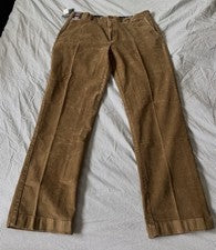 Pantalones de pana Roundtree& Yorke de corte clásico para hombre talla 40x34