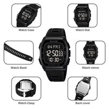 SKMEI Hora Mundial Impermeable Relojes Electrónicos Deporte Digital Reloj Pulsera Cronógrafo