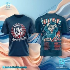 Camiseta estampada The Stray Cats US Tour 2026 regalo para fans