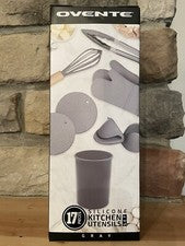 Utensilios Ovente 17 piezas silicona antiadherente resistente al calor no tóxico NUEVO EN CAJA