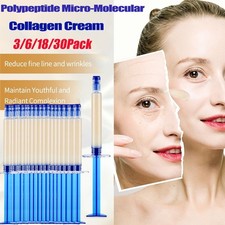Crema hidratante reafirmante antiarrugas con esencia elástica de colágeno polipéptido 3 piezas
