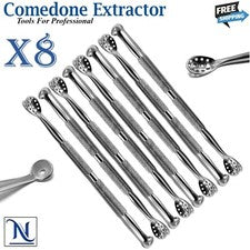 Extractor de comedones removedor de espinillas cuidado de la piel acné espinillas manchas cuchara doble