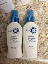 It's A 10 Miracle Leave In Lite 4 oz 120 ml 2 PACK PEQUEÑA EMPRESA GATO DAMA🐈‍⬛🐾🌹