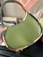 Bolso de Hombro COACH Ergo Coachtopia Ámbar Colorido Cuero Artesanal Cartera Pequeño
