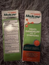 PACK de 2 champú anticaspa Medicasp tratamiento para cuero cabelludo escamoso y con picazón (6 oz)