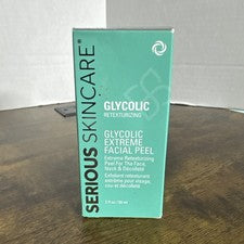 Exfoliante facial extremo glicólico serio para el cuidado de la piel 2 oz retexturizante sellado nuevo en caja