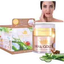 Caracol Oro Relleno Volumen Crema Cuidado Facial Piel Suave Blanco Claro Saludable 50 ml.