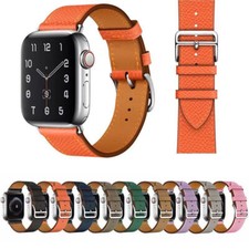 Correa de cuero 40/44/41/45/42/46 mm para Apple Watch Series 11 10 9 8 7 6 5 SE