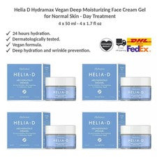 Helia-D Hydramax Vegano Hidratación Profunda Crema Facial para Piel Normal x4