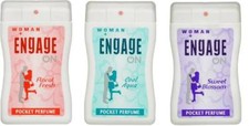 3 X Perfume de Bolsillo Engage ON para Mujer Envío Gratis 54ml 750 Sprayes