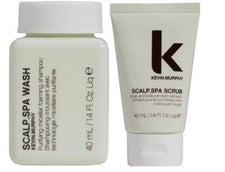 Kevin Murphy Jabón Spa para Cuero Cabelludo 1.4 OZ y Exfoliante Spa para Cuero Cabelludo 1.4 OZ Tamaño de Viaje