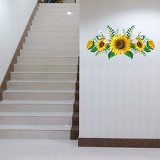 Pegatina de pared autoadhesiva girasol hogar sala de estar decoración hágalo usted mismo 30*60 cm