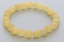 Orangencalcit Kugel Armband 8mm Schmuck Stretch 8S255 - individuelle Größe