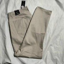 Pantalones chinos Kenneth Cole para hombre calce ajustado 5 bolsillos movilidad pantalón tostado 36x32 (36x31)
