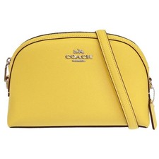 Auténtico Coach Madi Bolso de Hombro CR348 Cuero Amarillo