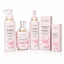 ZAIBA Colágeno Cuidado del Cabello Set Reparación Cabello Dañado Champú Acondicionador