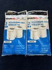 2 PAQUETES - Bolsas de vacío centrales DrainVac SAC32 SAC-32 SAC 32