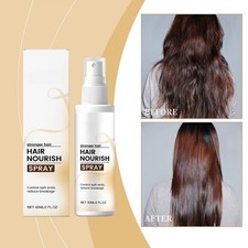 Spray para el cuidado del cabello para brillo esponjoso natural nutritivo hidratante refrescante