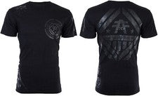 Camiseta para hombre AMERICAN FIGHTER AVERETT negra atlética motociclista MMA S-4XL