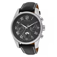 Reloj de cuarzo S. Coifman Heritage para hombre esfera gris SC0154