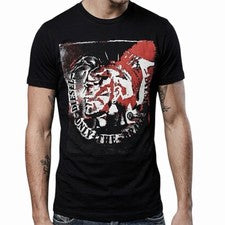 Camiseta De Colección Y2K $58 DIESEL Negra MOHICAN Manga Corta Calce Ajustado Diseñador Nueva Con Etiquetas