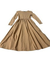 Vestido para mujer de longitud media color camel, talla M