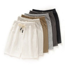 Pantalones Cortos Informales de Algodón Spandex Para Hombre para Verano Sueltos Calce Recto Estilo
