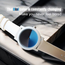 Genial Moda Unisex Relojes de Cuarzo Distintivo Único Regalo Nuevo Blanco Azul