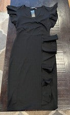 Vestido Oxiuly Fashion Make a Fashion hermosa mujer negro piel apretada con etiquetas nuevo