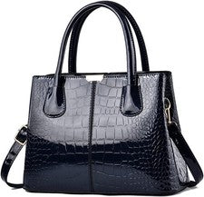 NICOLE & DORIS Bolsos con asa superior para mujer Bolso de mano Moda Hombro Azul marino