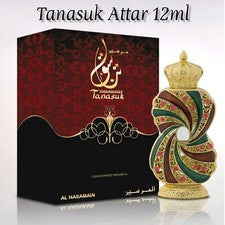 Aceite de perfume concentrado Al Haramain Tanasuk 12 ml ENVÍO GRATUITO