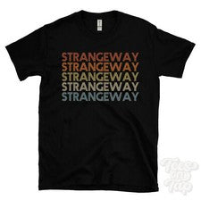 CAMISETA ESTILO RETRO REPETIDO EXTRAÑO Hombre y Mujer Novedad Genial Nombre Regalo
